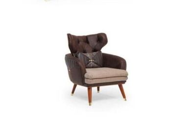Einsitzer Sofa Couch Sessel Ohrensessel Polster Möbel Fernseh Relax