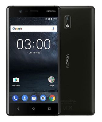 Nokia 3 TA-1032 DualSim Schwarz 8MP 2GB/16GB 12,7cm (5Zoll) NFC LTE Android Smartp...