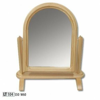 Schminkspiegel Echter handgefertigter Spiegel Echtholz Holzspiegel Rahmen 50x20