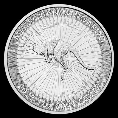 Australien 1 oz. Unze Silbermünze 999.9 Känguru 2023 ST - NEU in Kapsel