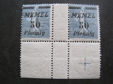 Memel Zusammendruck 61 ZW Falz* (AA 714)