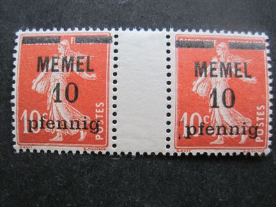 Memel Zusammendruck 19 ZW Falz* (AA 012)