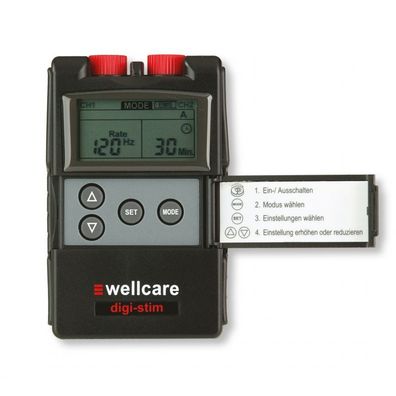 Sanowell Wellcare DigiStim TENS- und EMS-Kombi-Gerät mit selbstklebenden Elektroden