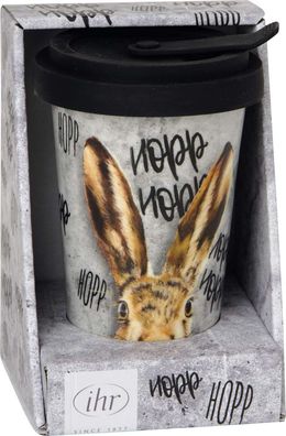 Porzellanbecher Coffee to go "Oh My Rabbit"