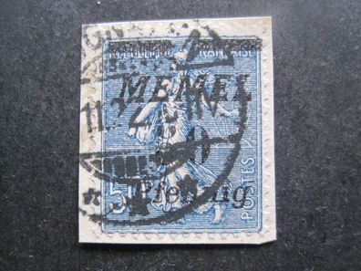Memel MiNr. 61 Briefstück gestempelt (AA 251)