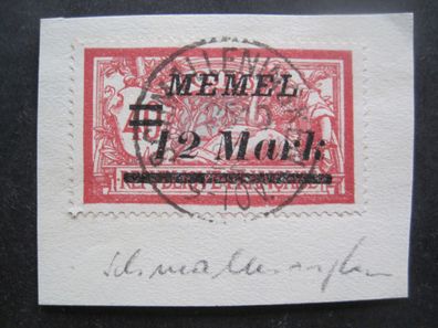 Memel MiNr. 94 Briefstück gestempelt (AA 265)