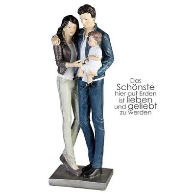 Skulptur "Paar mit Sohn", Höhe 35,5cm, von Gilde