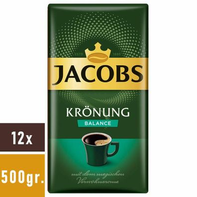 Jacobs Krönung Balance Filterkaffee 12x500gr.