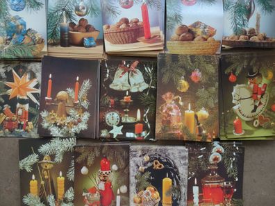 AK Postkarte Weihnachten Räuchermannchen Kerzenschein Planet Verlag DDR Schmidt &