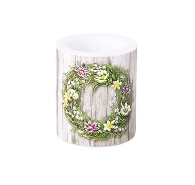 Kerze "Spring Wreath", Ø 9 x 10,5 cm, von Ihr Ideal Home Range