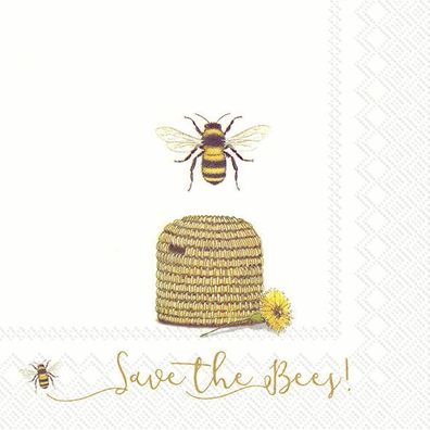 Lunchservietten "Save the bees", von Ihr Ideal Home Range