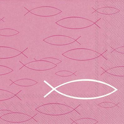 Lunchservietten "Peaceful Fish", pink, von Ihr Ideal Home Range