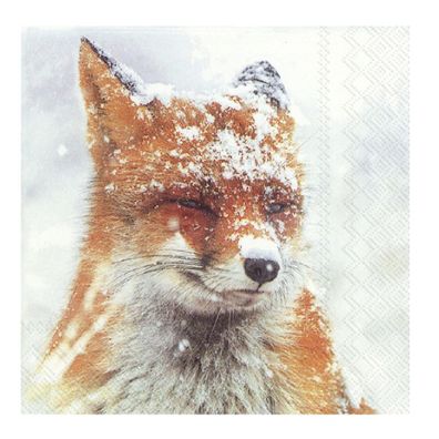 Lunchservietten "Winter fox"