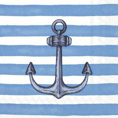 Lunchservietten "Sailor`s Anchor", blau, von Ihr Ideal Home Range GmbH