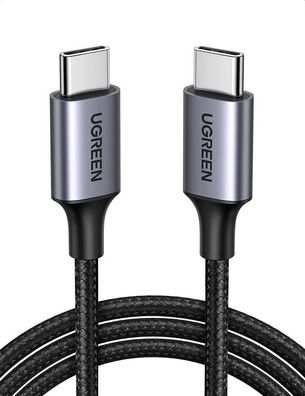 Ugreen USB-C auf USB-C Ladekabel 100cm, 60W Quick Charge 4.0+ - Schwarz