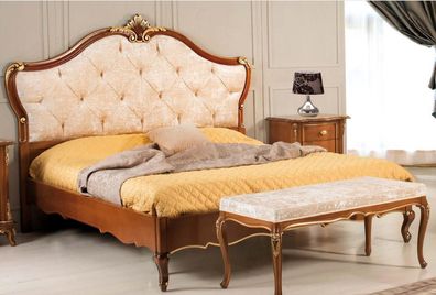 Bett Möbel Doppelbett Naturholz Schlafzimmer Möbel Design Betten Möbel Italien