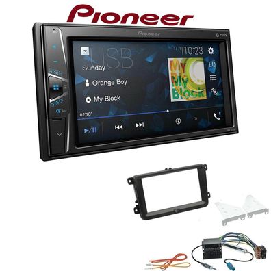 Pioneer Autoradio Bluetooth Touchscreen USB für Volkswagen VW EOS schwarz