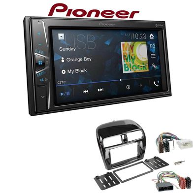 Pioneer Autoradio Bluetooth Touchscreen USB für Mitsubishi Spacestar mit Gitter