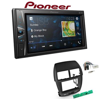 Pioneer Autoradio Bluetooth Touchscreen USB für Mitsubishi ASX 2010-2014