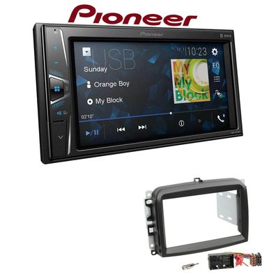 Pioneer Autoradio Bluetooth Touchscreen USB für Fiat 500L ab 2012 schwarz