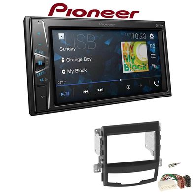 Pioneer Autoradio Bluetooth Touchscreen für Ssangyong Korando 2010-2013 schwarz