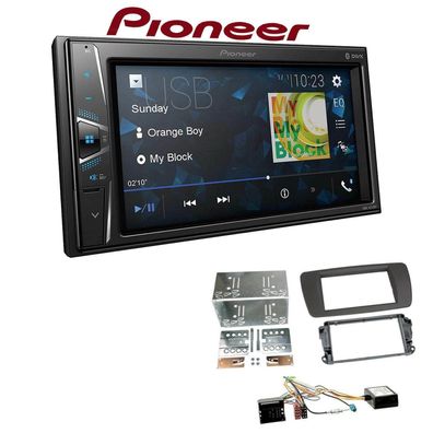 Pioneer Autoradio Bluetooth Touchscreen für Seat Ibiza IV tuamgrau inkl Canbus