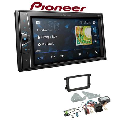 Pioneer Autoradio Bluetooth Touchscreen für Seat Alhambra schwarz inkl Canbus
