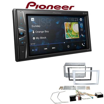 Pioneer Autoradio Bluetooth Touchscreen für Opel Corsa D matt chrome inkl Canbus