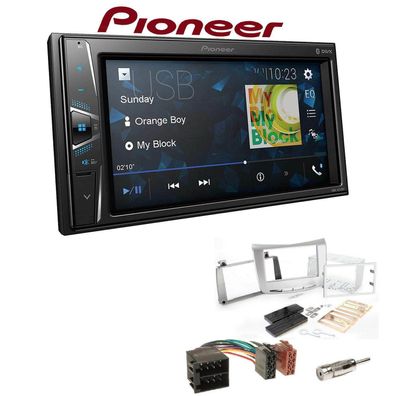 Pioneer Autoradio Bluetooth Touchscreen für Lancia Delta III 2009-2014 silber