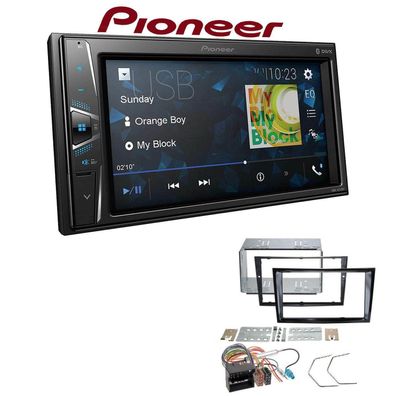 Pioneer Autoradio Bluetooth Touchscreen USB für Opel Astra H piano black