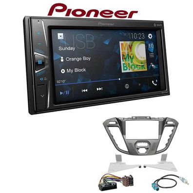 Pioneer Radio Bluetooth USB für Ford Tourneo Transit Custom Phönix matt silber