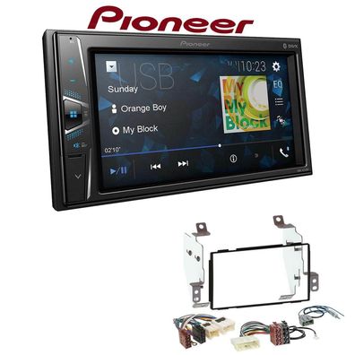 Pioneer Autoradio Bluetooth Touchscreen USB für Nissan Note 2006-2013 in schwarz