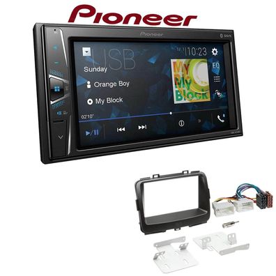 Pioneer Autoradio Bluetooth Touchscreen USB für KIA Carens IV ab 2013 in schwarz
