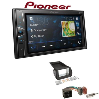 Pioneer Autoradio Bluetooth Touchscreen USB für Fiat Qubo ab 2008 schwarz