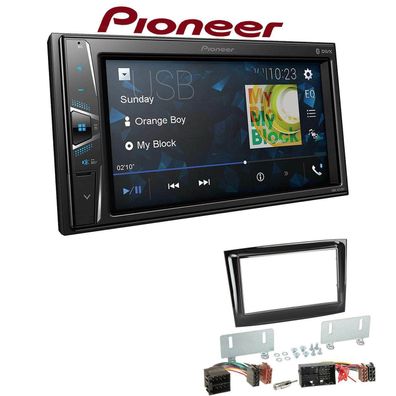 Pioneer Autoradio Bluetooth Touchscreen USB für Fiat Doblo ab 2015 piano black