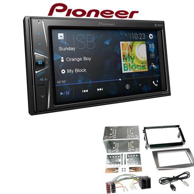 Pioneer Autoradio Bluetooth Touchscreen USB für Alfa Romeo Mito bis 2013 silber