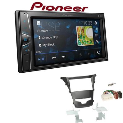 Pioneer Autoradio Bluetooth Touchscreen für Ssangyong Korando Facelift ab 2013