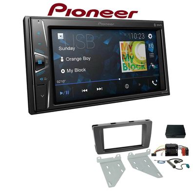 Pioneer Autoradio Bluetooth Touchscreen für Skoda Octavia II black mit Canbus