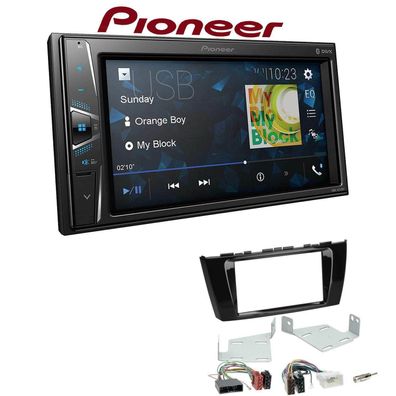 Pioneer Autoradio Bluetooth Touchscreen für Mitsubishi Spacestar in piano black