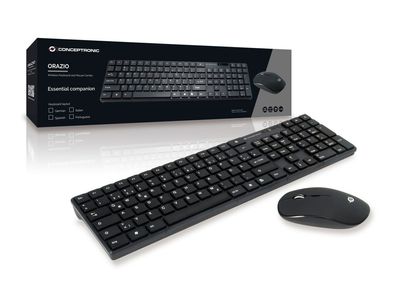 Conceptronic ORAZIO Kabellose Tastatur- und Maus-Kombination, deutsch