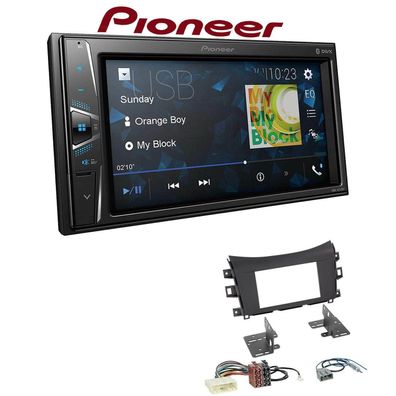 Pioneer Autoradio Bluetooth USB für Nissan NP300 Navara Pick-up ab 2016 matt