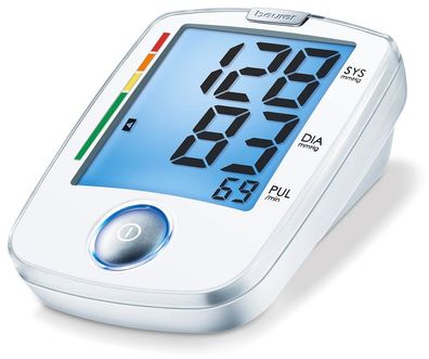 Beurer BM 44 Oberarm-Blutdruckmessgerät mit Arrhythmie-Erkennung, Blau