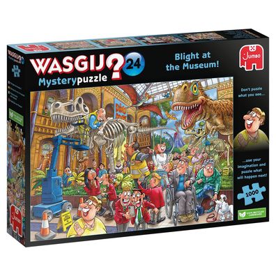 Jumbo Spiele 1110100014 Wasgij Mystery 24 Blight at the Museum! 1000 Teile Puzzle
