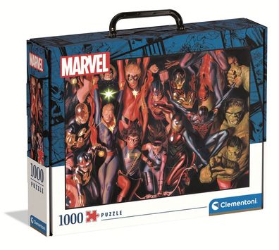 Clementoni 39675 Marvel 1000 Teile Brief Case Puzzle