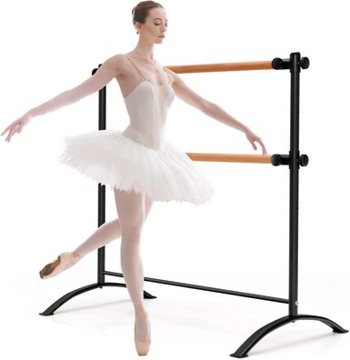 120cm Ballettstange freistehend, Ballet Bar 4 stufig höhenverstellbar, Ballett Barre