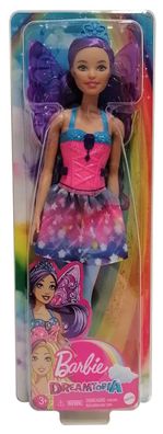 Mattel GJK00 Barbie Dreamtopia Feen Puppe lila Haar mit Flügeln (abnehmbar) Kron