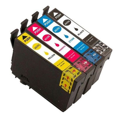 4 Druckerpatronen kompatibel mit Epson 603 XL black, cyan, magenta, yellow Seestern