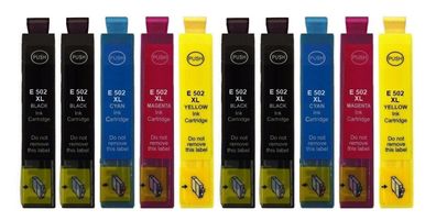 10 Druckerpatronen kompatibel mit Epson 502 XL black, cyan, magenta, yellow Fernglas