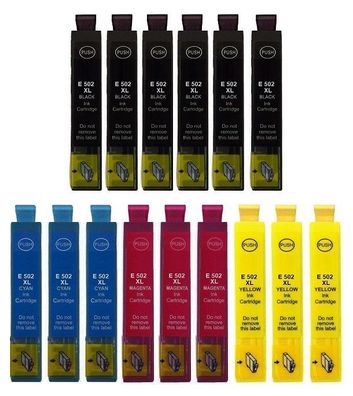 15 Druckerpatronen kompatibel mit Epson 502 XL black, cyan, magenta, yellow Fernglas