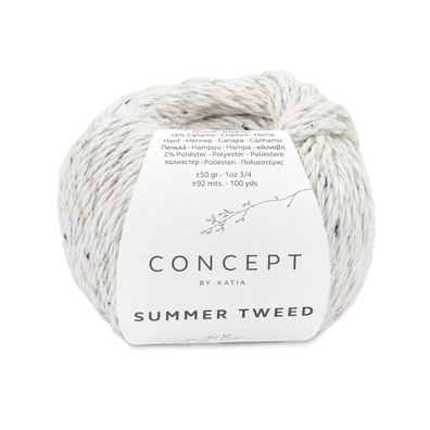 50g Concept "Summer Tweed"-ein rustikales Garn aus Baumwolle und Hanf